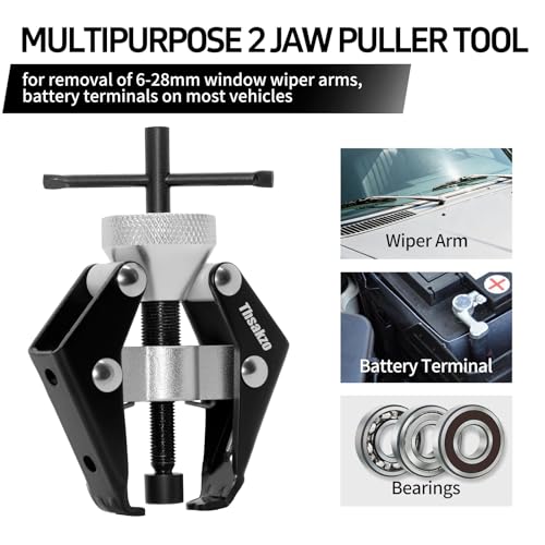 Windshield Wiper Arm Removal Tool, Heavy Duty 45# Carbon Steel Battery Terminal Puller & Small Bearing Puller, Universal Automotive Repair Tool for Cars, Trucks, SUVs, RVs - size: Puller Tool