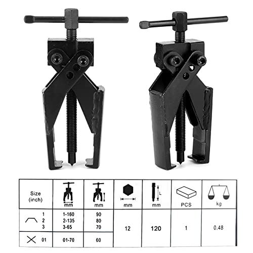 2 Claw Bearing Puller, Bearing Separator Puller Tool Set with Screw Rod for Auto Mechanic Maintenance Bearing Removal Wheel Bearing Removal Tool Garage Workshop Repair Tool Kit