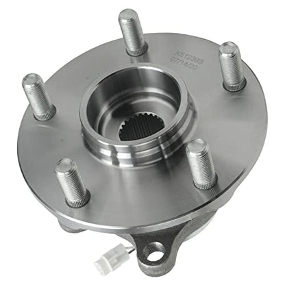 Detroit Axle - AWD Rear Driver & Passenger Side Complete Wheel Hub and Bearing Assembly Replacement for 2007-2013 Suzuki SX4-2pc Set - style: 512393 x2/Pair