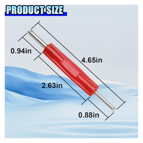 5PCS Valve Core Removal Tool, Double Head Schrader Valve Stem Core Remover, Motorcycle & Truck Tire Repair Install Tool (Double Head) - size: Double Head