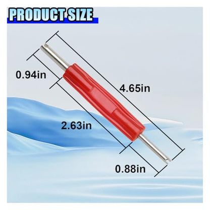 5PCS Valve Core Removal Tool, Double Head Schrader Valve Stem Core Remover, Motorcycle & Truck Tire Repair Install Tool (Double Head) - size: Double Head
