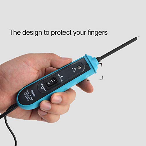 allsun Professional Automotive Circuit Tester,Short Circuit Finder with Buzzer Alarm & LED Light, 6-24V Power Detector Probe with Overload Protection, 5m Cable for Car DIY Repair - size: GMEM285
