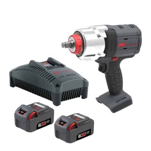 Ingersoll Rand W7153-K22 DXS2 1/2" 20V Cordless Impact Wrench 2 Battery Kit, 1500 ft-lb, Friction Ring Retainer, Pistol - style: New W7153 DXS 1/2-Inch, 2-Battery Kit