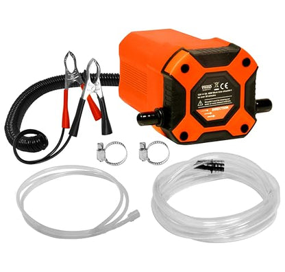 VViViD Oil Extractor Pump, Easy Oil Change or Scavenge from Car, Truck, Motorbike, Boat, RV, Lawnmower, etc. (Orange)