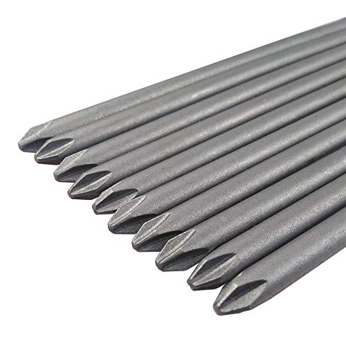 Wolfride 10pcs PH2 Long Magnetic Phillips Driver Bits 1/4 Inch Hex Shank Phillips Head Drill Bit Set Cross head screwdriver bits |5.9 Inch Length - style: PH2 Head