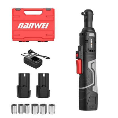 NAWIN 16.8V Electric Ratchet Wrench,3/8 electric ratchet,40 Ft-lbs, Power Ratchet Tool Kit