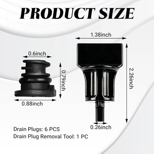 7PCS Car Engine Oil Drain Plug with Oil Drain Plug Removal Tool, No Leak Oil Drain Plug Repair Kit OEM 06L103801 Compatible with Volkswagen 1.8L 2.0L Petrol Audi Seat Golf Passat Tiguan