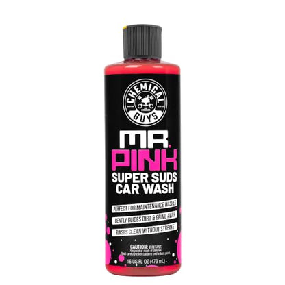 Chemical Guys, Mr. Pink pH-Balanced Car Wash Soap for Foam Cannons, 16 oz | Thick foaming suds lift dirt and grime in foam cannons, blasters or buckets, gentle on wax, sealant and ceramic - style: 16 Fl Oz