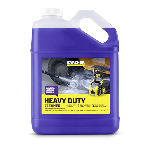 KÄRCHER Heavy Duty Cleaner, Removes Grease, Dirt, and Grime, Highly Concentrated, Makes up to 40 gal of Cleaner, Residue Free, Readily Biodegradable, For Pressure Washers - style: Heavy Duty Cleaner