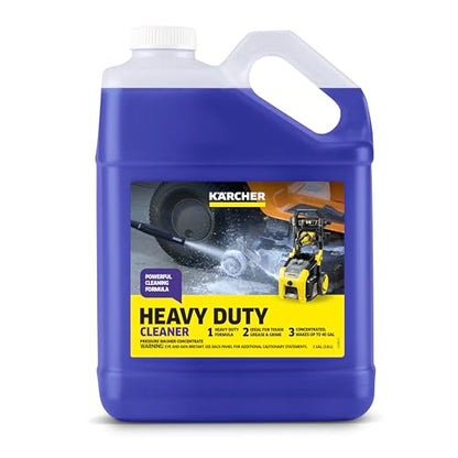 KÄRCHER Heavy Duty Cleaner, Removes Grease, Dirt, and Grime, Highly Concentrated, Makes up to 40 gal of Cleaner, Residue Free, Readily Biodegradable, For Pressure Washers - style: Heavy Duty Cleaner