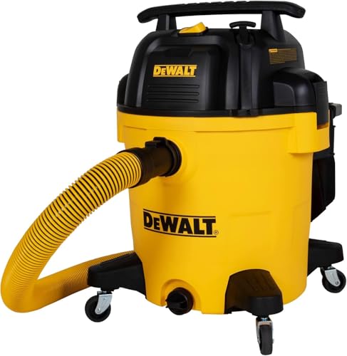 DEWALT 12 Gallon STEALTHSONIC Ultra Quiet Poly Wet Dry Vacuum, DXV12P-QTA Powerful Suction Noise Reduction Vac, 5.5 Peak HP Shop Vacuum for Jobsite/Workshop, Reduce Motor Noise - size: 12 Gallon