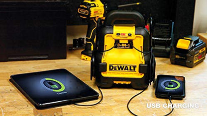 DEWALT DXAE20VBB Portable Battery Booster for Cars - style: Without Battery + Charger