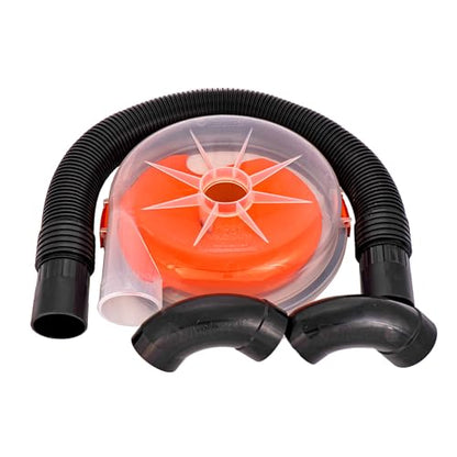 The Dustopper PRO, Low-Profile Dust Separator for Shop Wet/Dry Vacuums with at least 5HP. Includes High-Flow 90 Degree Sweep Elbows and Connection Hose. Fits Standard 5 Gallon Buckets, Made in USA - style: Complete Assembly – Separator, Hose & Elbows