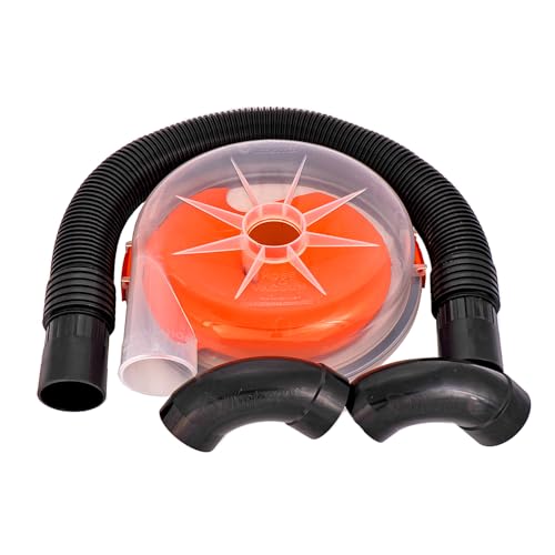 The Dustopper PRO, Low-Profile Dust Separator for Shop Wet/Dry Vacuums with at least 5HP. Includes High-Flow 90 Degree Sweep Elbows and Connection Hose. Fits Standard 5 Gallon Buckets, Made in USA - style: Complete Assembly – Separator, Hose & Elbows