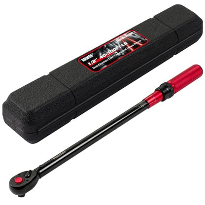 Hairich Torque Wrenches, 1/2 Torque Wrench, 40-300ft.lb/33.9-406.8Nm | Dual-direction, 72-tooth Drive Click Torque Wrench with Dual Range Scales, ±3% High Precision - size: 40-300 FT.LB