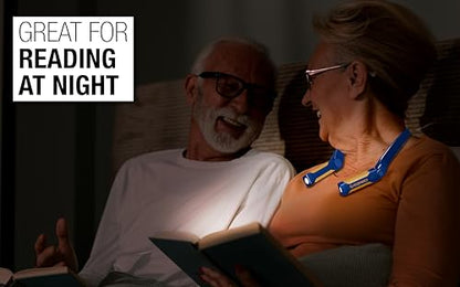 EZRED Bright NP20 Anywear Neck Light for Hands-Free Lighting, Blue and Yellow, Perfect Light for Mechanics, Camping, Hunting, DIY Projects, Reading