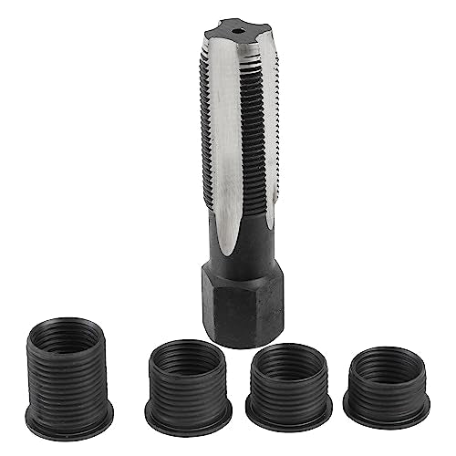 OEMTOOLS 25649 14mm Cylinder Head Rethreaded Kit, Mechanic’s Tool for Rethreading Cylinder Heads, Includes Combination Tap/Reamer, & 3/8", 7/16", 1/2" & 3/4" Inserts, Rethread Aluminum Heads Only - style: M14 Rethreader Kit