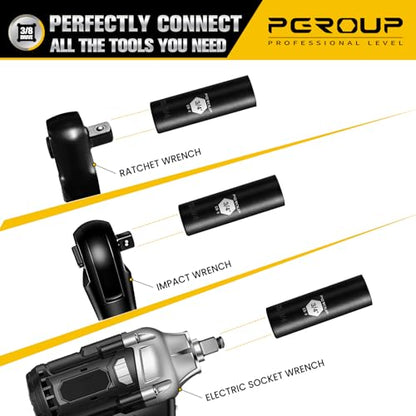 3/8” Drive Deep Impact Socket, SAE(3/4 Inch socket), 6-Point, Cr-V Steel With Black Manganese Phosphate Coating - size: 3/4-inch