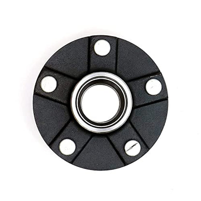 5 Bolt on 4-1/2 Inch Circle Hub Assembly Includes (2) 1-1/16 Inch Straight Spindles & Bearings,Set of 2 - size: GL4853E*2
