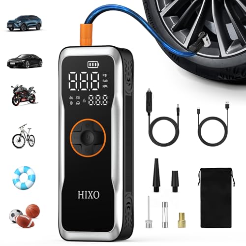 Portable Tire Inflator Air Compressor, 150PSI Digital Pressure Gauge Equipped, 20000mAh High-Capacity & 5 Times Quicker Portable Air Pump for Cars, Motorcycles, Bicycles, Balls, and Beyond