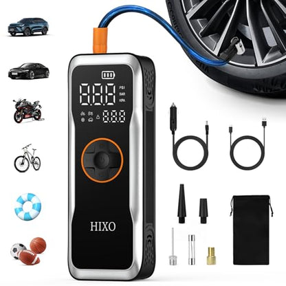 Portable Tire Inflator Air Compressor, 150PSI Digital Pressure Gauge Equipped, 20000mAh High-Capacity & 5 Times Quicker Portable Air Pump for Cars, Motorcycles, Bicycles, Balls, and Beyond