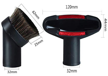 Vacuum Attachments Replacement 1 1/4 inch & 1 3/8 inch Vacuum Cleaner Accessories Brush Kit for Standard Hose Set of 6