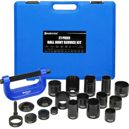 21pcs Ball Joint Press and U Joint Removal Tool, Heavy Duty Upper and Lower Ball Joint Service Set for 2WD 4WD Car Light Truck - color: Blue