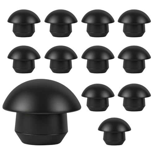 12PCS Hydraulic Jack Oil Filler Plug, Flat-Head Rubber Bottle Jack Floor Oil Plug, Oil Nozzles Repair Accessories, Horizontal Jack Filler Bung Replacement for Oil Reservoir Hole (12PCS) - color: 12PCS