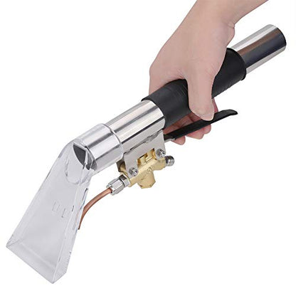 Joyzan Stainless Steel Hand Wand Clear Head, Extractor Auto Detailing Tool | Upholstery Carpet Furniture Cleaning Cleaner Spray Portable Vacuum Attachment Viewing Window Home Bedroom Machine Car