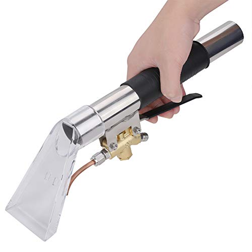 Joyzan Stainless Steel Hand Wand Clear Head, Extractor Auto Detailing Tool | Upholstery Carpet Furniture Cleaning Cleaner Spray Portable Vacuum Attachment Viewing Window Home Bedroom Machine Car