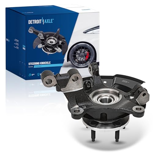 Detroit Axle - Front Steering Knuckle for 11-14 Ford Edge 11-15 Lincoln MKX | Front Right Steering Knuckle & Wheel Hub Bearing Assembly 2012 2013 Replacement - size: KA058/Kit