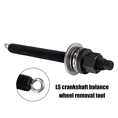 3mirrors Harmonic Balancer Installer Crank Compatible with GM 1997-Up LS Engines, Crankshaft Installation Crank Pulley Installer w/Thrust Bearing w/Lifting Hook