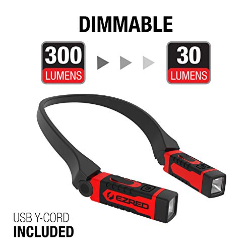 EZRED ANYWEAR Rechargeable Neck Light Bundle for Hands-Free Lighting