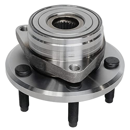 Detroit Axle - 4pc Front Wheel Bearing Hubs Kit for 1996-2007 Ford Taurus | 1996-2005 Mercury Sable 1995-2002 Lincoln Continental 2 Wheel Bearing Hubs Assembly 2 Lower Ball Joints Replacement