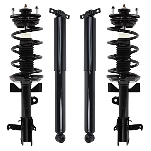 Detroit Axle - Front Struts w/Coil Springs Rear Shock Absorbers Replacement for 2011-2012 Honda Odyssey - 4pc Set - size: 4AQ47233/Shock Kit