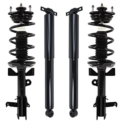 Detroit Axle - Front Struts w/Coil Springs Rear Shock Absorbers Replacement for 2011-2012 Honda Odyssey - 4pc Set - size: 4AQ47233/Shock Kit