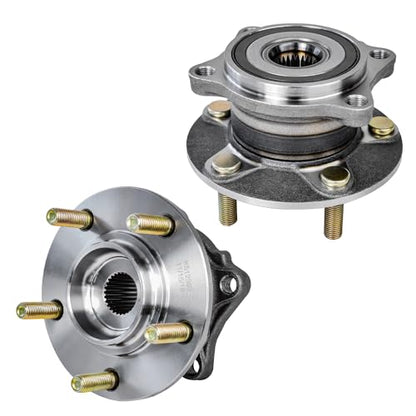 Detroit Axle - 4WD Rear Wheel Bearing Hubs for 2008-2015 Mitsubishi Lancer, 2007-2012 Outlander Sport 2011 RVR, Wheel Bearing Hubs Assembly Set 2009 2010 2011 Replacement - style: 512382 x2/Pair