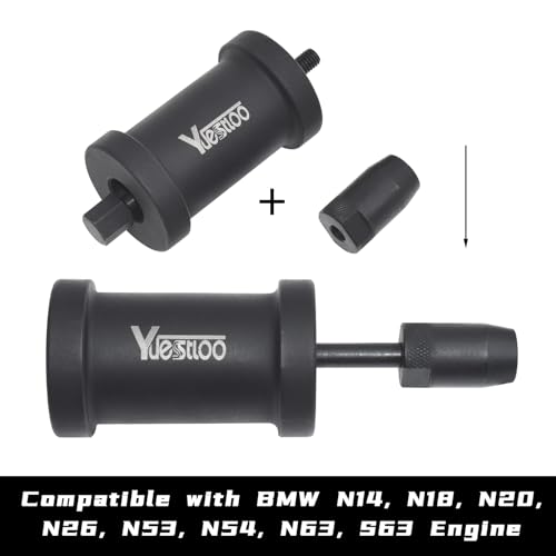 Fuel Injector Removal Tool, Injector Seal Replace Install Kit Fit for BMW | Compatible with BMW N14 N18 N20 N26 N47 N53 N54 N55 N57 N63 S63 B38 B48 B58 with Extended Slide Hammer Screws - size: SET