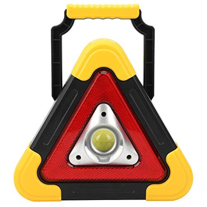 Car Warning Triangle Lamp, Emergency Safety Flashing Sign with Rechargeable Battery, MultiFunction Work Light - Durable ABS Plastic, Adjustable Brightness, Ideal for Roadside
