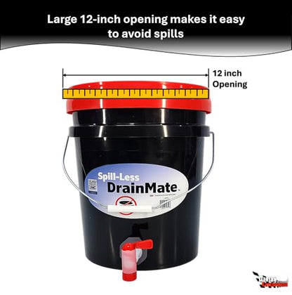 Spill-Less DrainMate™ 20 Quart Oil Drain Pan/Container - Made in USA
