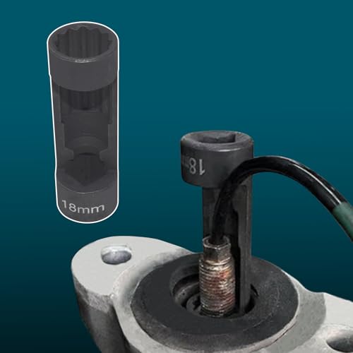 Suspension Strut Socket Tool, Strut Nut Socket 16mm 18mm 19mm 21mm 22mm 24mm with 12 Point 1/2" Drive, Suspension Spreader Set 8pc Shock Absorber Tool - size: 8pcs