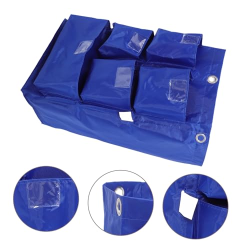 Janitorial Cleaning Bag Car Detailing Bag Organizer Strong Cleaning Trolley - color: Blue