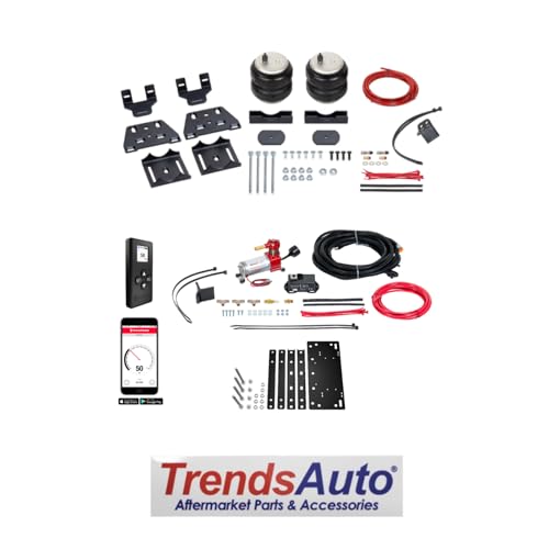 TrendsAuto Firestone Airide Rear Ride-Rite Air Spring Kit and Single Path Standard Compressor Kit fits 2024-2025 Tacoma 4WD w/o In-Bed Hitch | Includes TrendsAuto Decal - size: Single Path