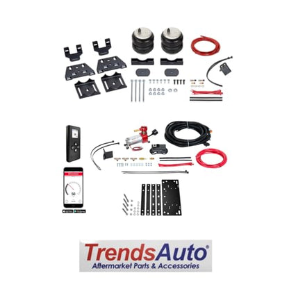 TrendsAuto Firestone Airide Rear Ride-Rite Air Spring Kit and Single Path Standard Compressor Kit fits 2024-2025 Tacoma 4WD w/o In-Bed Hitch | Includes TrendsAuto Decal - size: Single Path