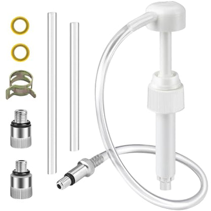 Lower Unit Gear Lube Oil Pump for Outboard Engine Motor | Used on Mercury for Yamaha for Honda for Suzuki for Evinrude, 3/8" 8mm 10mm Adapters Standard Quart Bottles