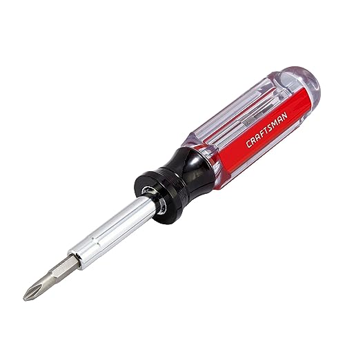 CRAFTSMAN Screwdriver Multi-Bit Set, 6 in 1, Acetate Handle (CMHT66052) (Pack of 6) - size: (Pack of 6)