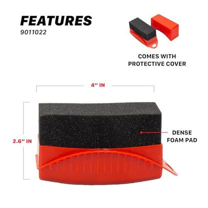Maxshine Universal Tire Shine Applicator with Protective Cover – Dense Foam Pad with Ergonomic Grip – Mess-Free Tire Dressing Tool for Coating, Cleaning & Car Detailing – Auto, Boat & Marine Detailing