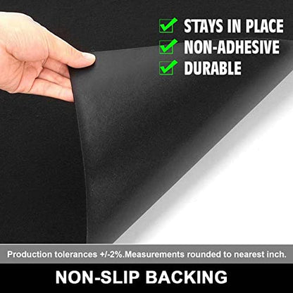 AiBOB Oil Spill Mat, Garage Floor Mat Under Car, 6ft X 8 ft, Waterproof Backing Absorbent Pad Protects Floor, Durable, Reusable, Black - size: 72'' X 96''