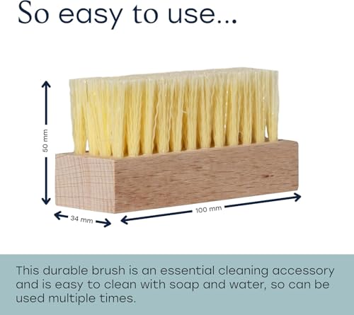 Fabricoat Soft Bristle Brush – Cleaning Brush – Hand Brush – Deep Cleans and Easily Lifts Dirt from Fabric and Upholstery - style: Soft Bristle Brush