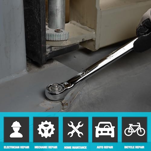 DURATECH 1-1/16" Combination Wrench, SAE | CR-V Constructed, Mirror Polish, 12-Point, 15-Degree Offset - size: 1-1/16"